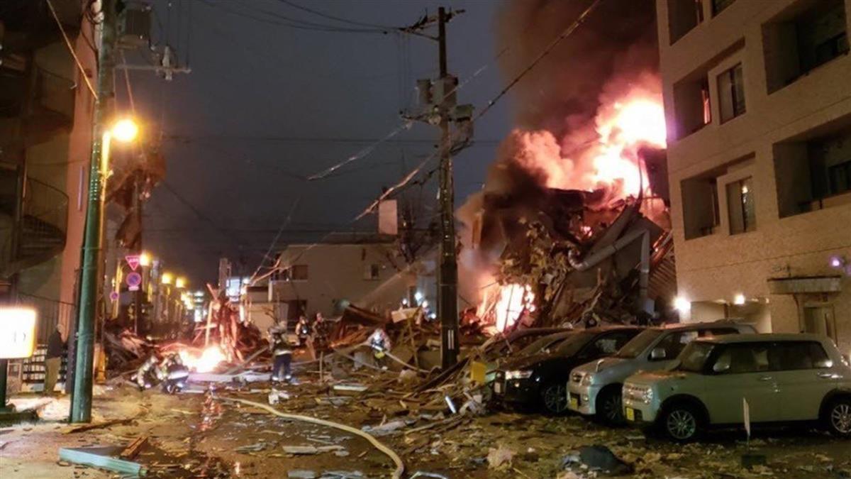 札幌居酒屋爆炸42傷 週遭數幢建築倒塌