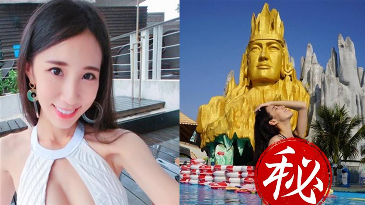 神像前炸出F奶！瑤瑤辣露美臀：不會不敬吧