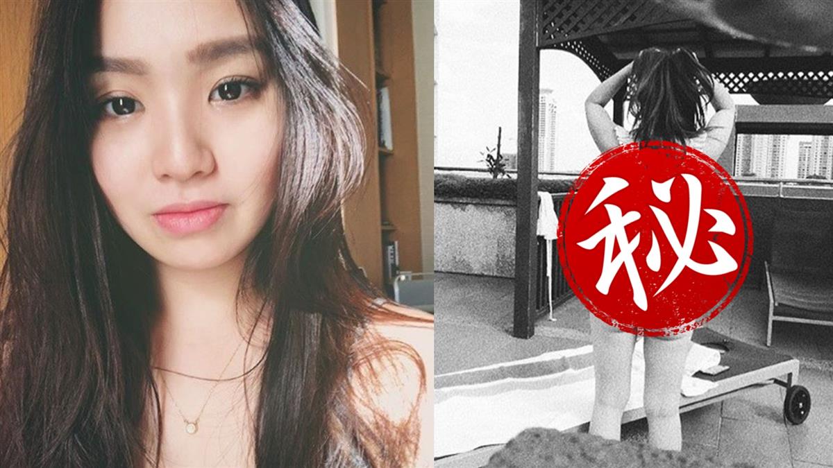 大解放！陳芳語辣穿比基尼 一轉身巨球看光光