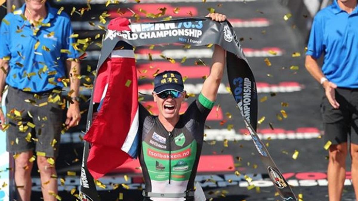 挪威選手三鐵奪冠！帽子成亮點 網讚：彰化之光