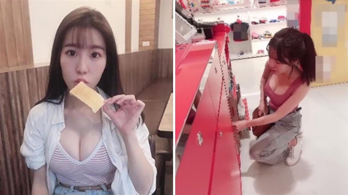 【美女】童装店员蹲低打卡！男客紧盯这个部位，脱口一句吓坏（组图） - 1