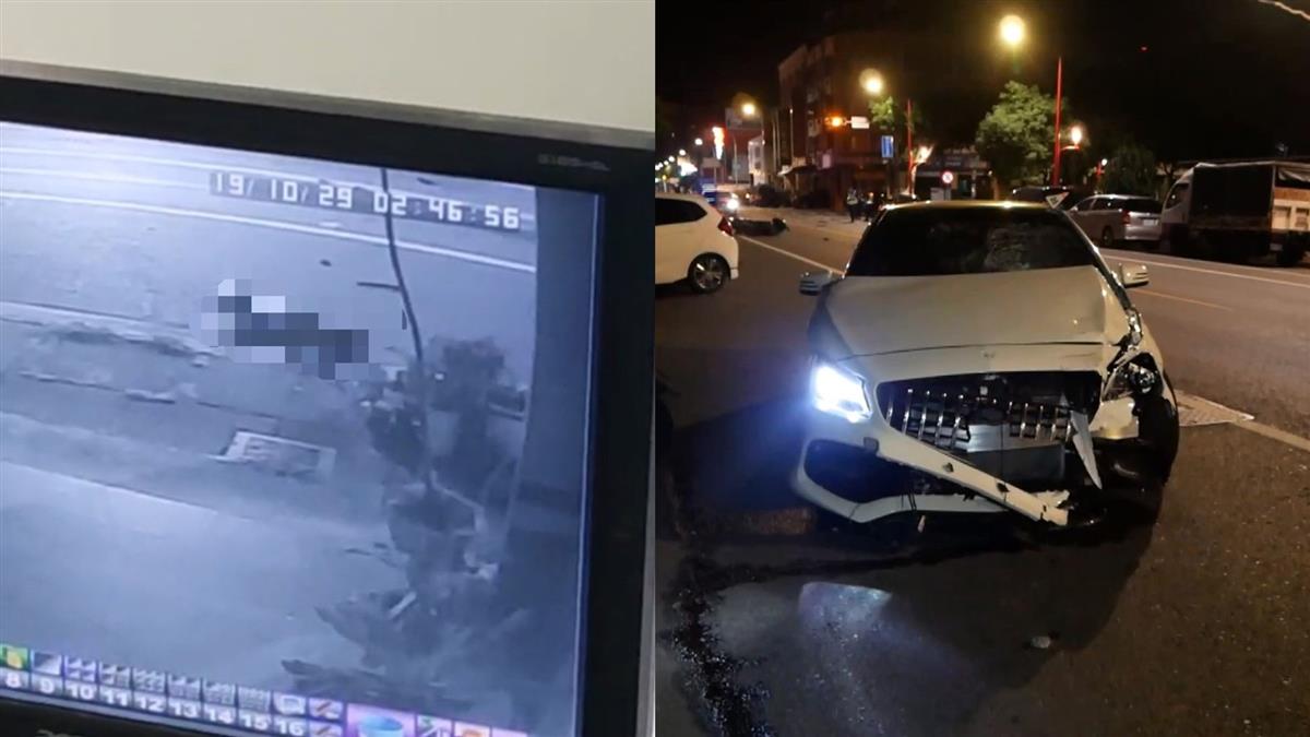 畫面曝光!興大生遭賓士撞飛亡 母認屍哭癱