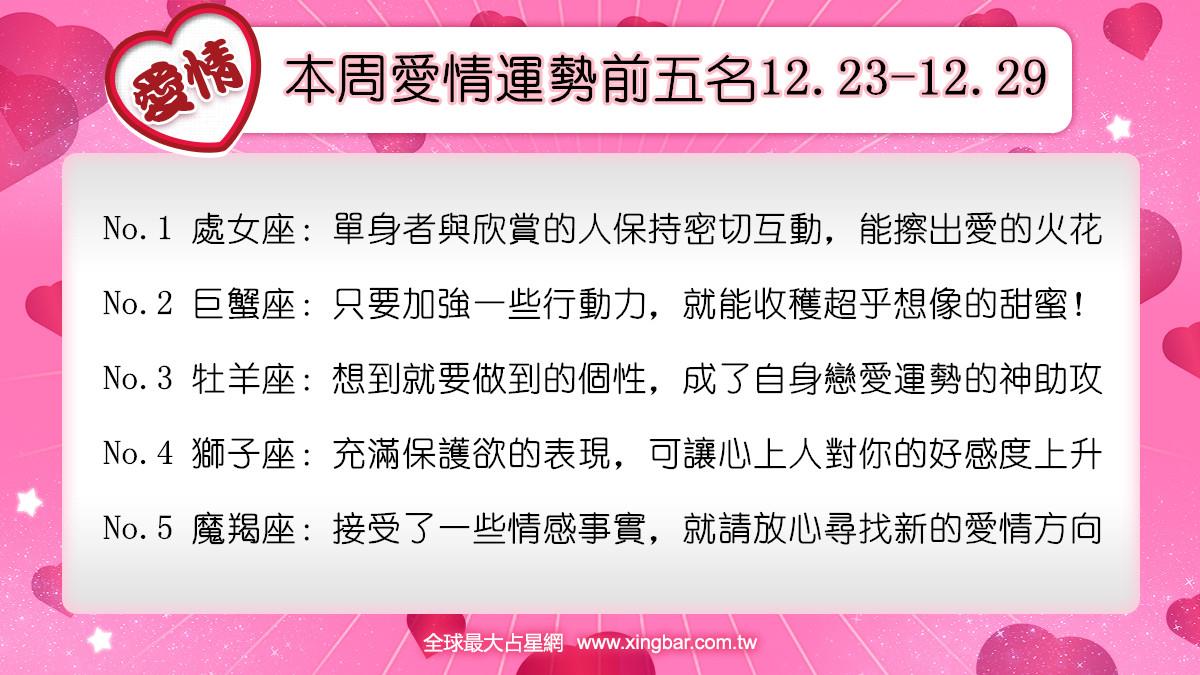 12星座本周愛情吉日吉時(12.23-12.29)