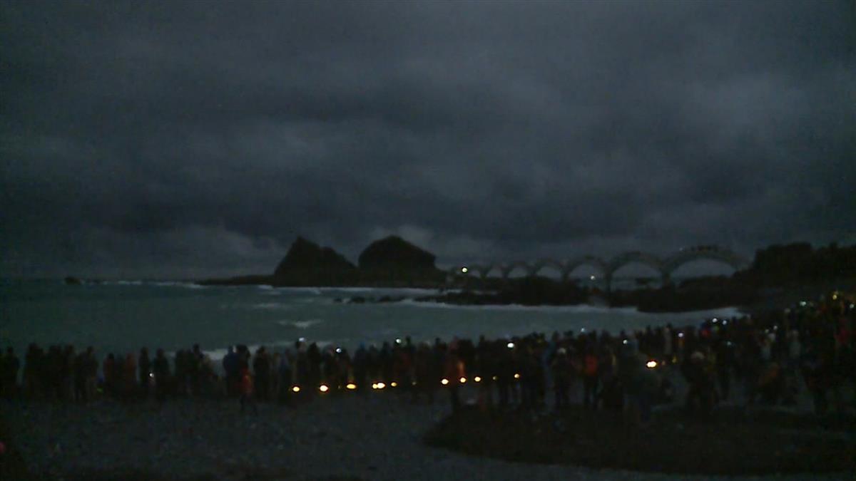 無緣見平地第一道曙光 三仙台雲層厚遮光芒