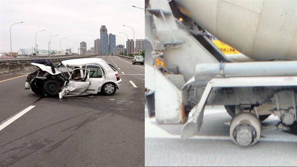 台中水泥預拌車後輪脫落！後車連環撞7人傷