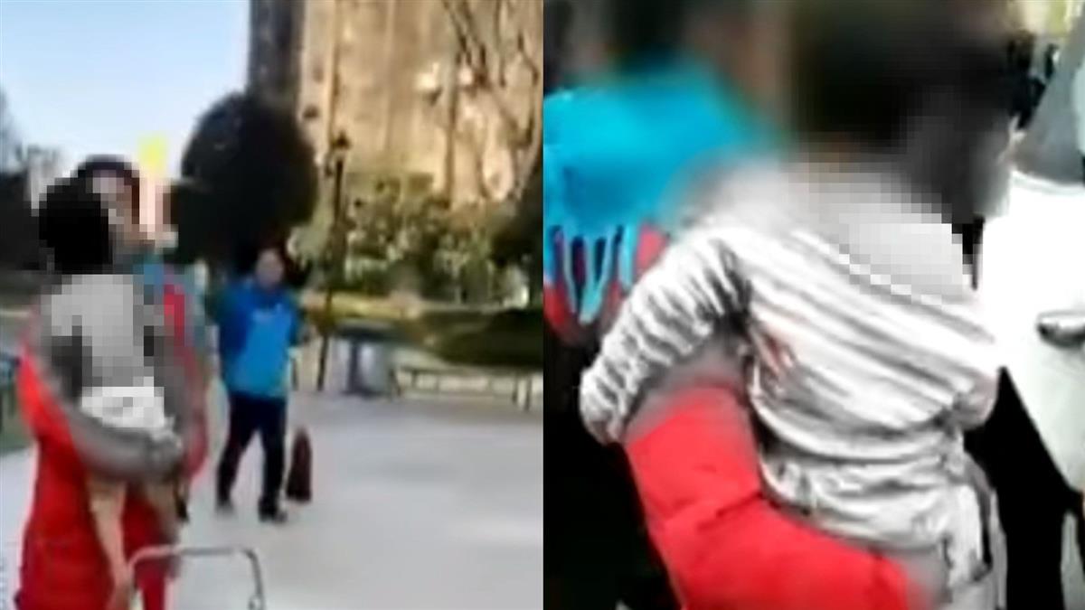 刺骨寒冬!狠母穿羽絨衣上街 逼幼女裸上身
