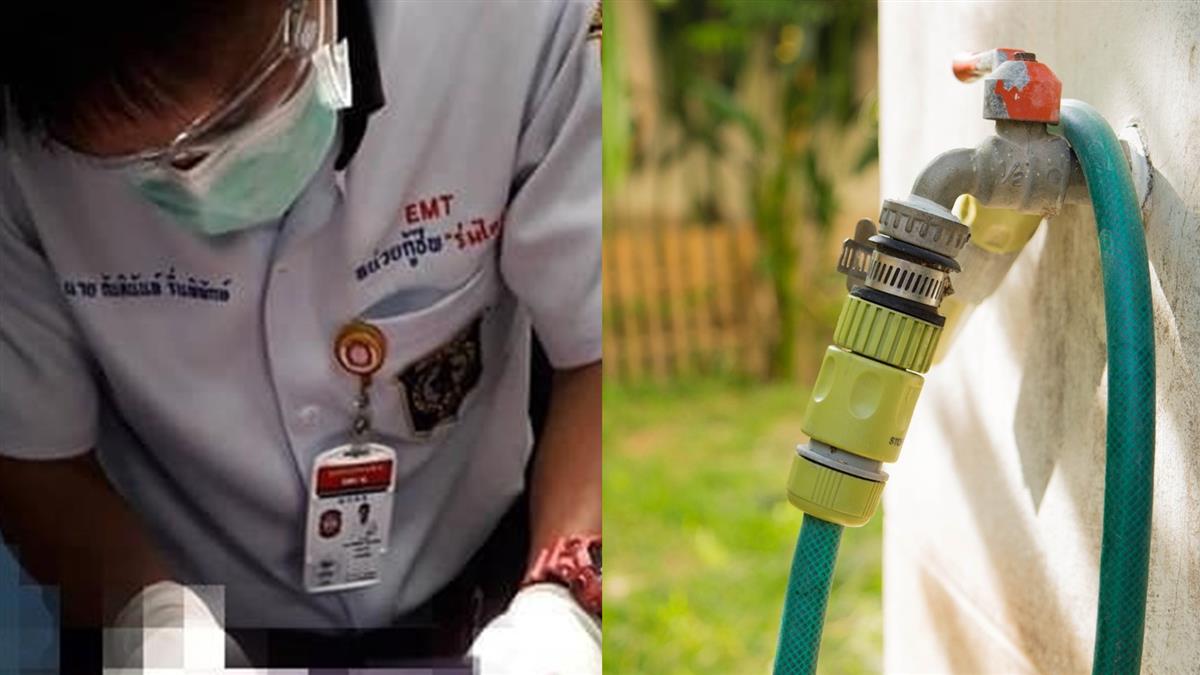 拿水管轉接頭DIY!男下面壞死 慘整根切除