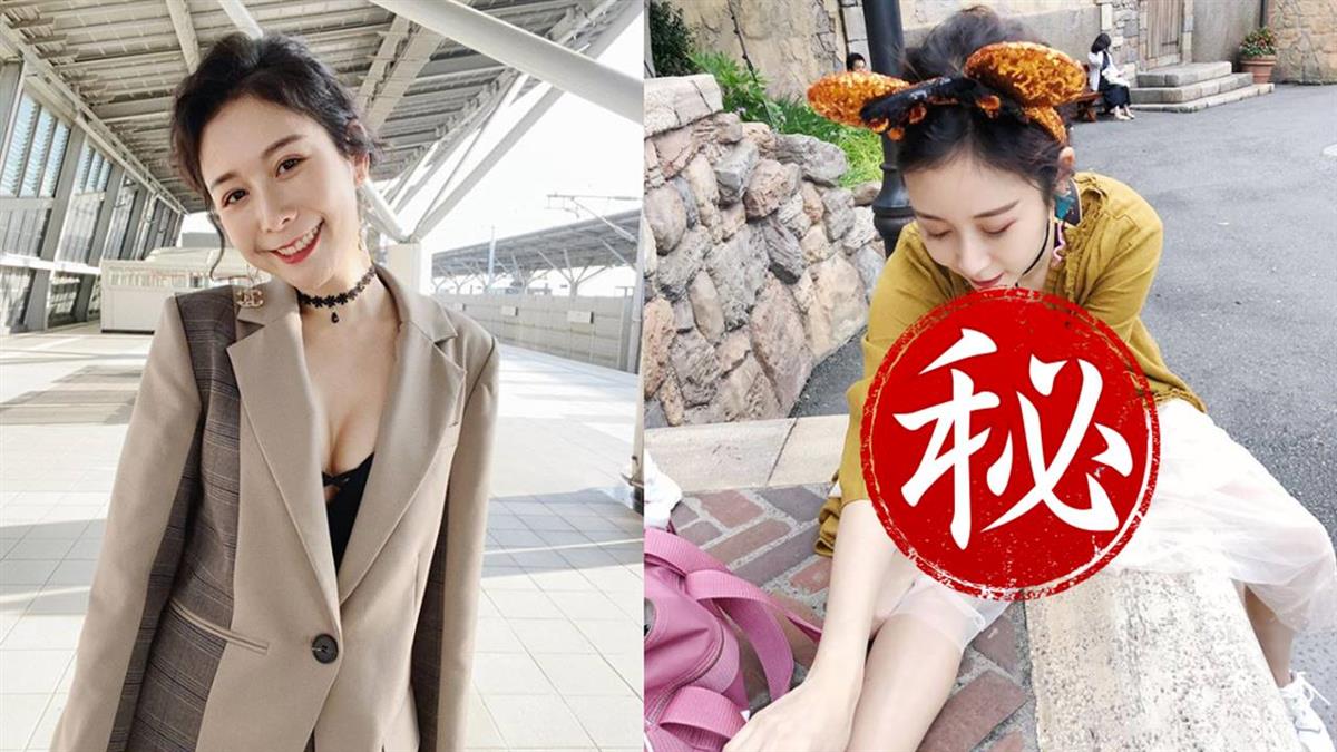 沒穿內衣？Albee路邊拉筋 渾圓深溝呼之欲出