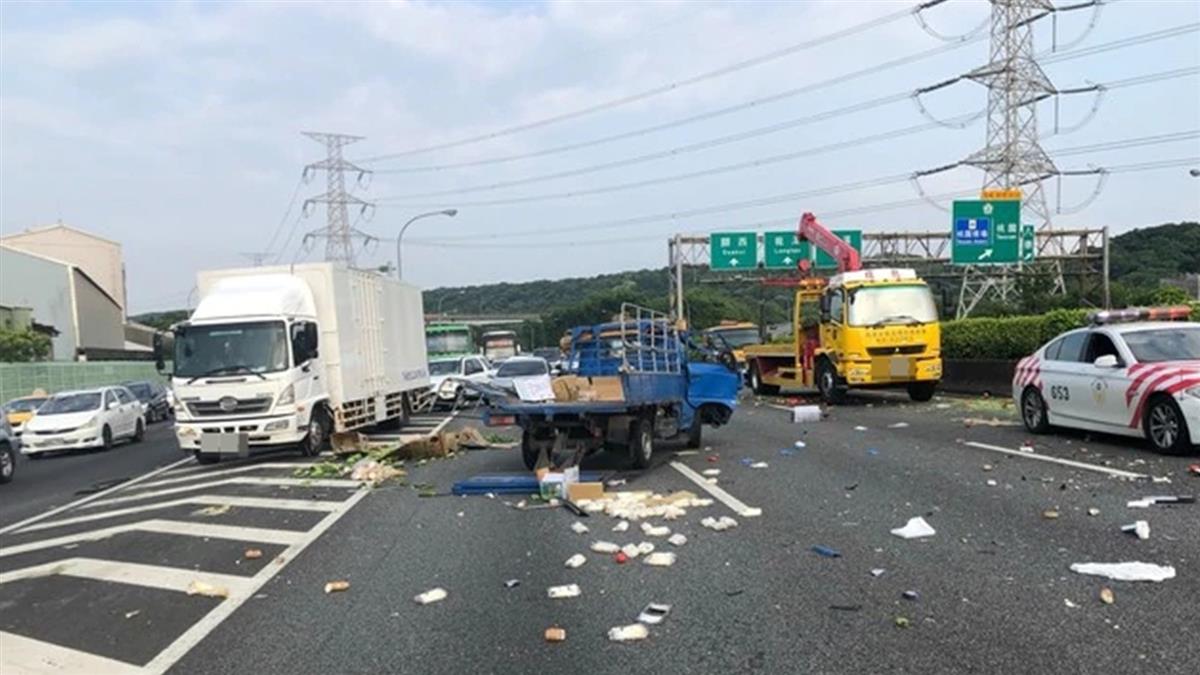 快訊／國道3號鶯歌段3車連環撞！4人受傷送醫