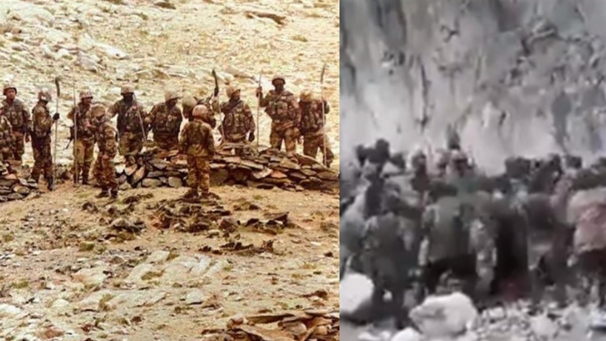 中世紀大戰?解放軍拿關刀戰狼牙棒 中印械鬥影片曝