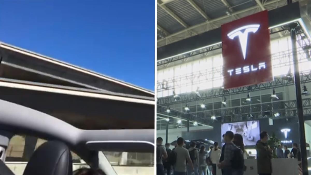 特斯拉有賣敞篷車?全新Model Y上路2hr 高速公路整片車頂飛走