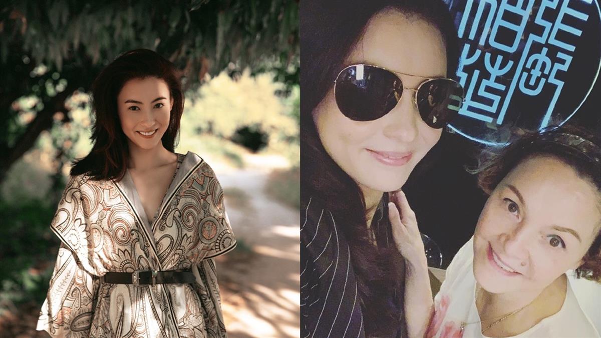 張柏芝的女神顏值全靠她！混血媽久違現身 和新歡男友接頭放閃