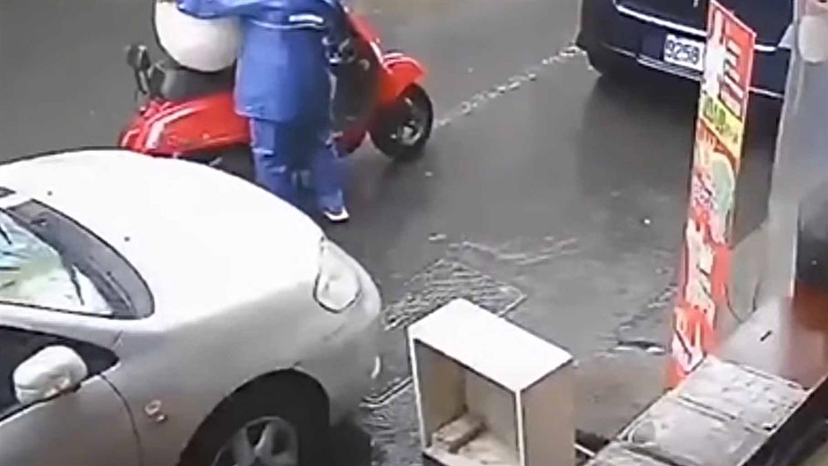 獨／石頭造景品放店門欲開車載 被偷搬走店家傻眼