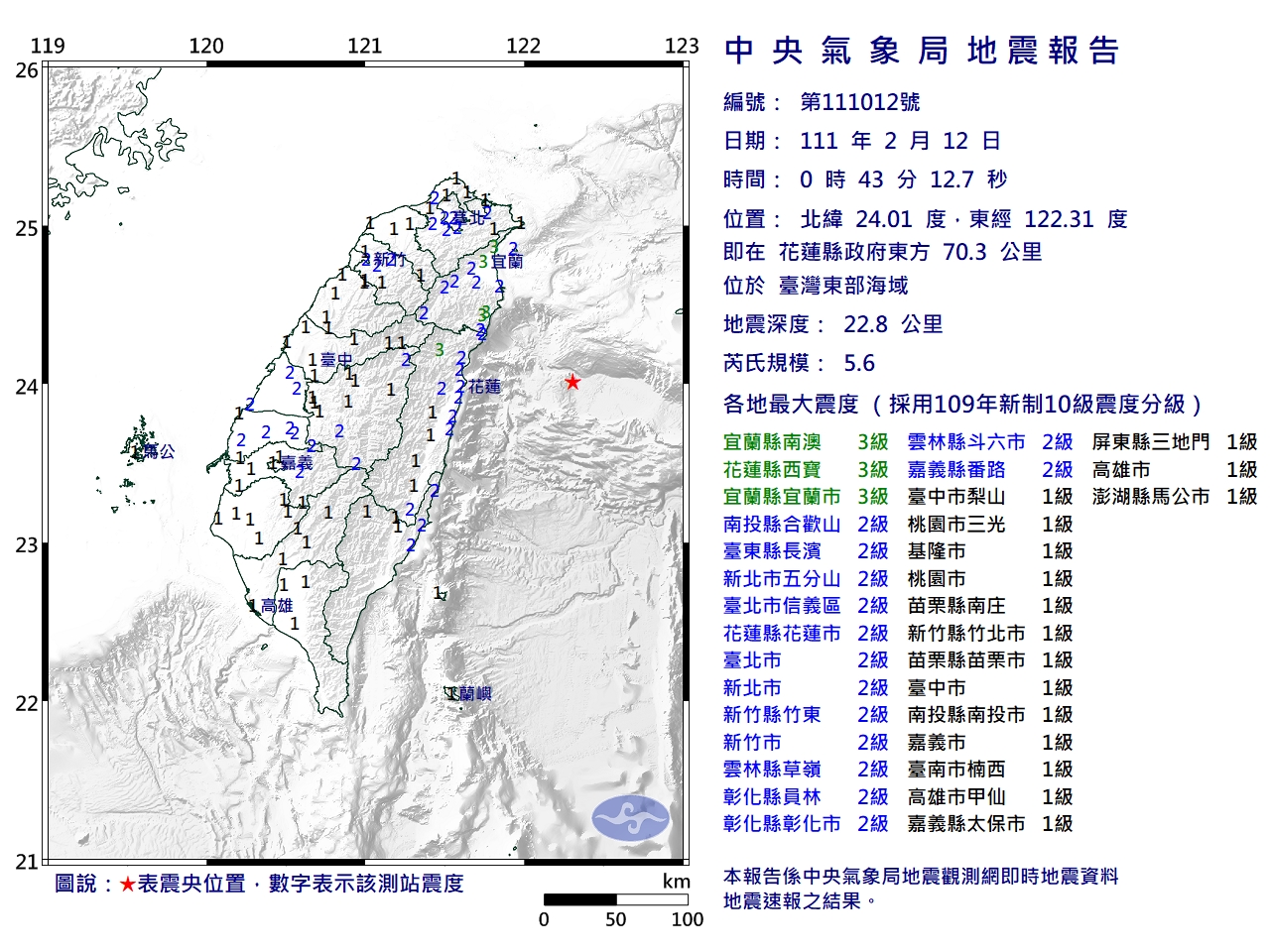 快訊／地牛翻身！00：43發生有感地震 雙北明顯搖晃