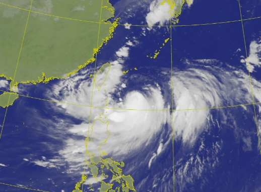 ▼軒嵐諾暴風圈有再擴大的趨勢。（圖／中央氣象局）