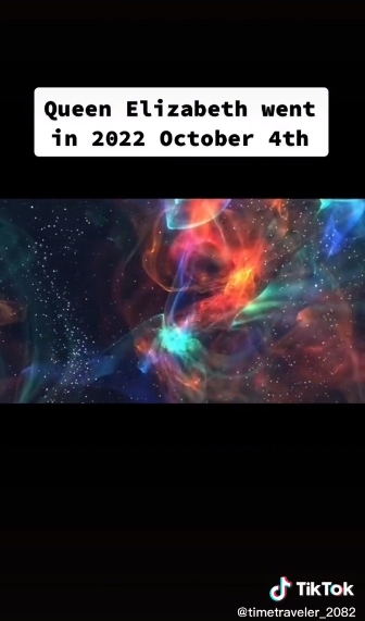 ▼抖音帳號預言英國女王辭世的日期。（圖／翻攝自@timetraveller_2082）