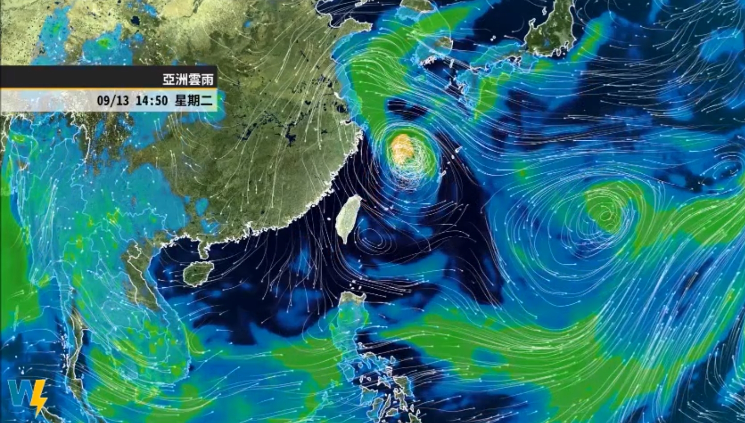 ▼梅花颱風來勢洶洶。（圖／翻攝自天氣風險臉書）