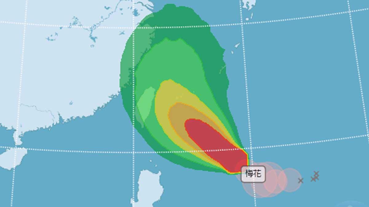 梅花將轉中颱！最快週日發海警 2降雨熱區出爐