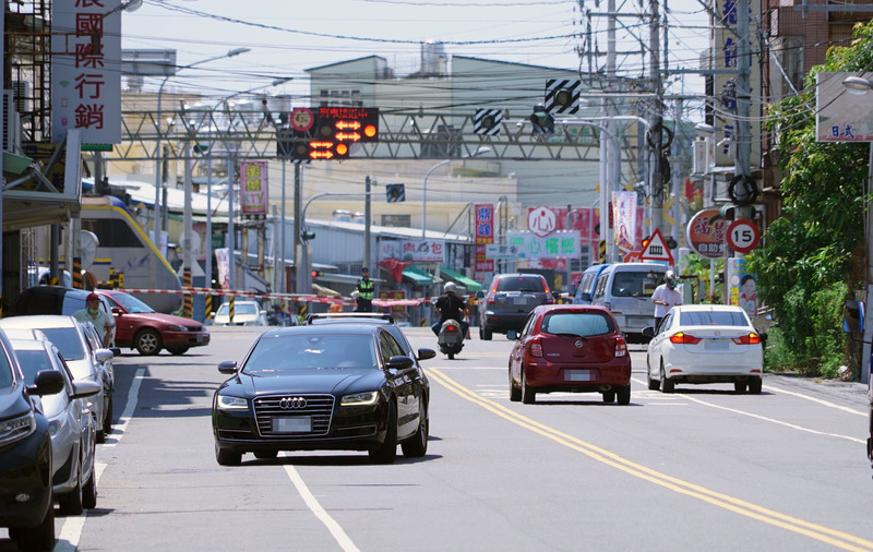 ▼彰化縣平交道出現故障。（圖／中央社）