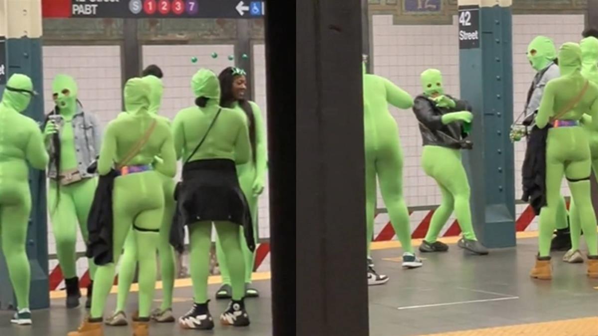 「綠惡魔」現身 紐約9綠衣蒙面女地鐵行搶