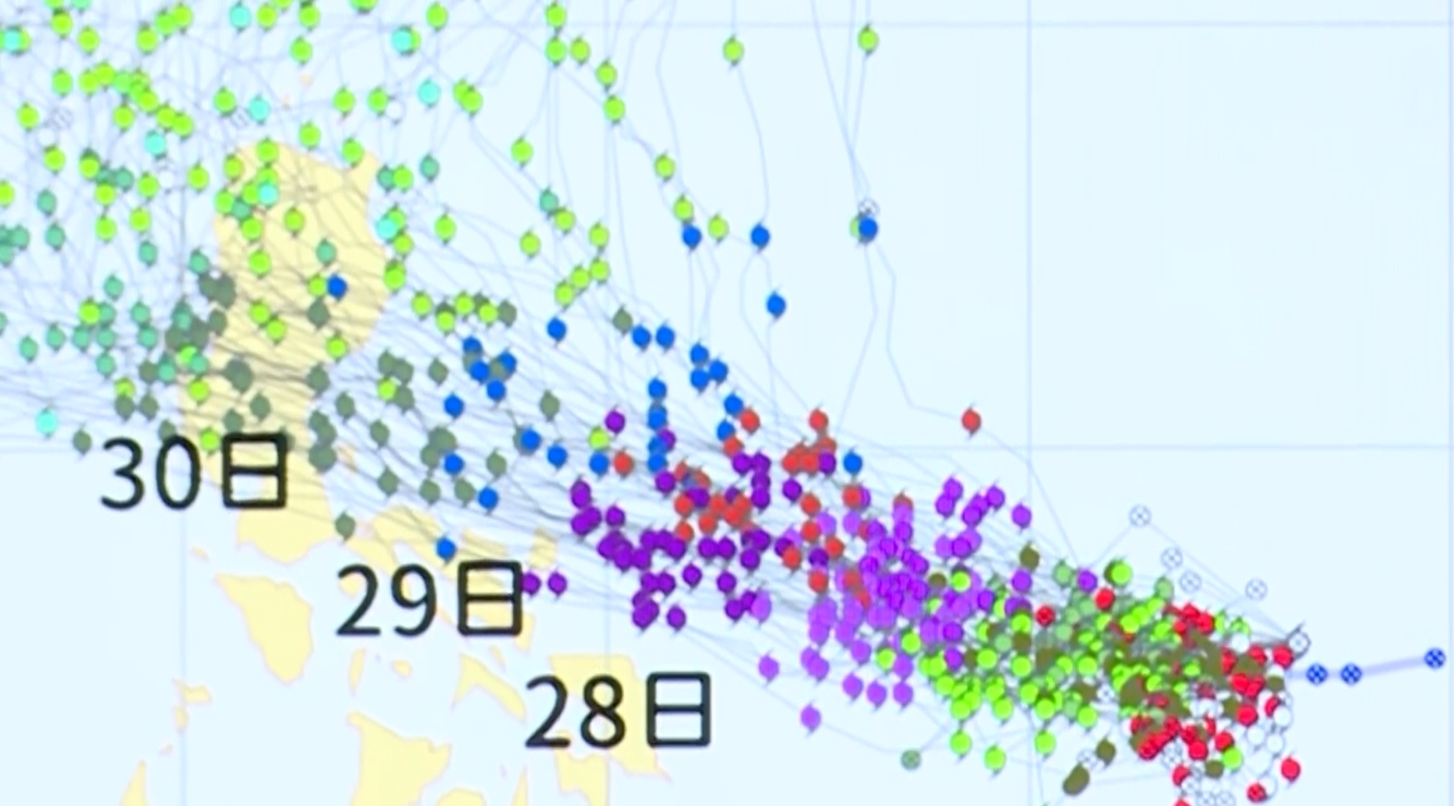 ▼2號颱風「奈格」生成，對台影響關鍵要看北轉角度。（圖／東森新聞）