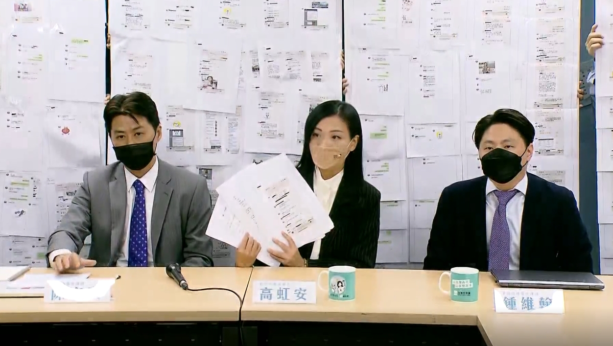 ▼高虹安帶著律師出面澄清詐領助理費事件。（圖／東森新聞）