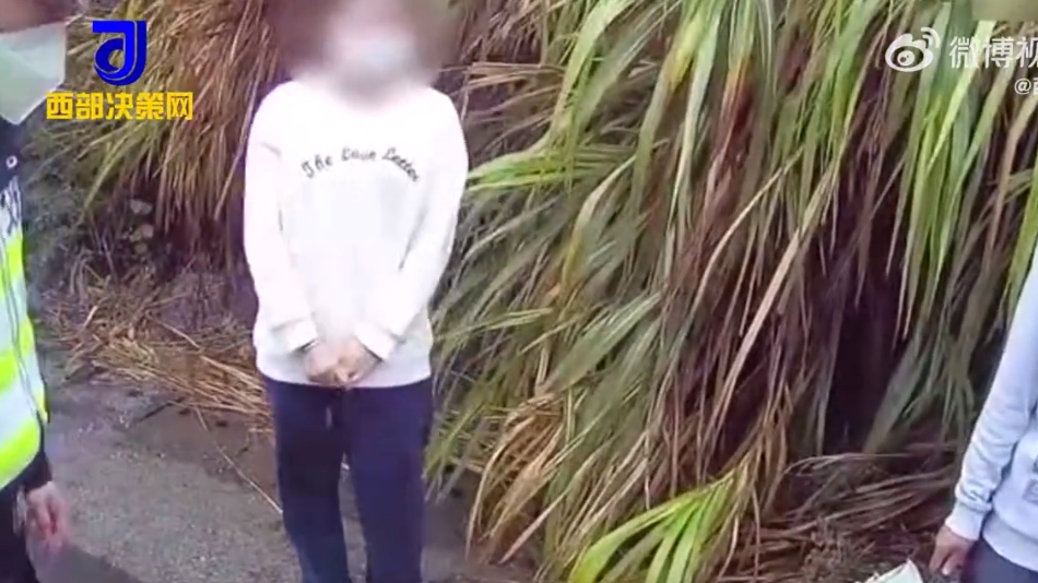 ▼夫妻倆因為早餐而吵架，交通警察前來勸導。（圖／翻攝自西部決策微博）