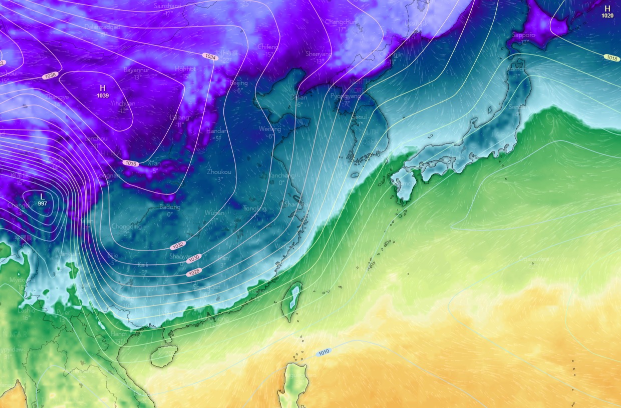 ▼粉專指出，這波冷空氣強度大約是「強烈冷氣團到接近寒流」等級。（圖／翻攝自氣象粉專「台灣颱風論壇｜天氣特急」）