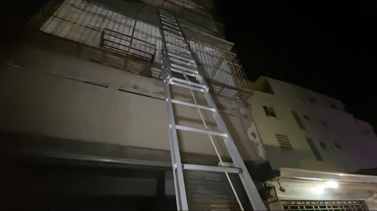 ▼台中后里民宅火警。（圖／東森新聞）