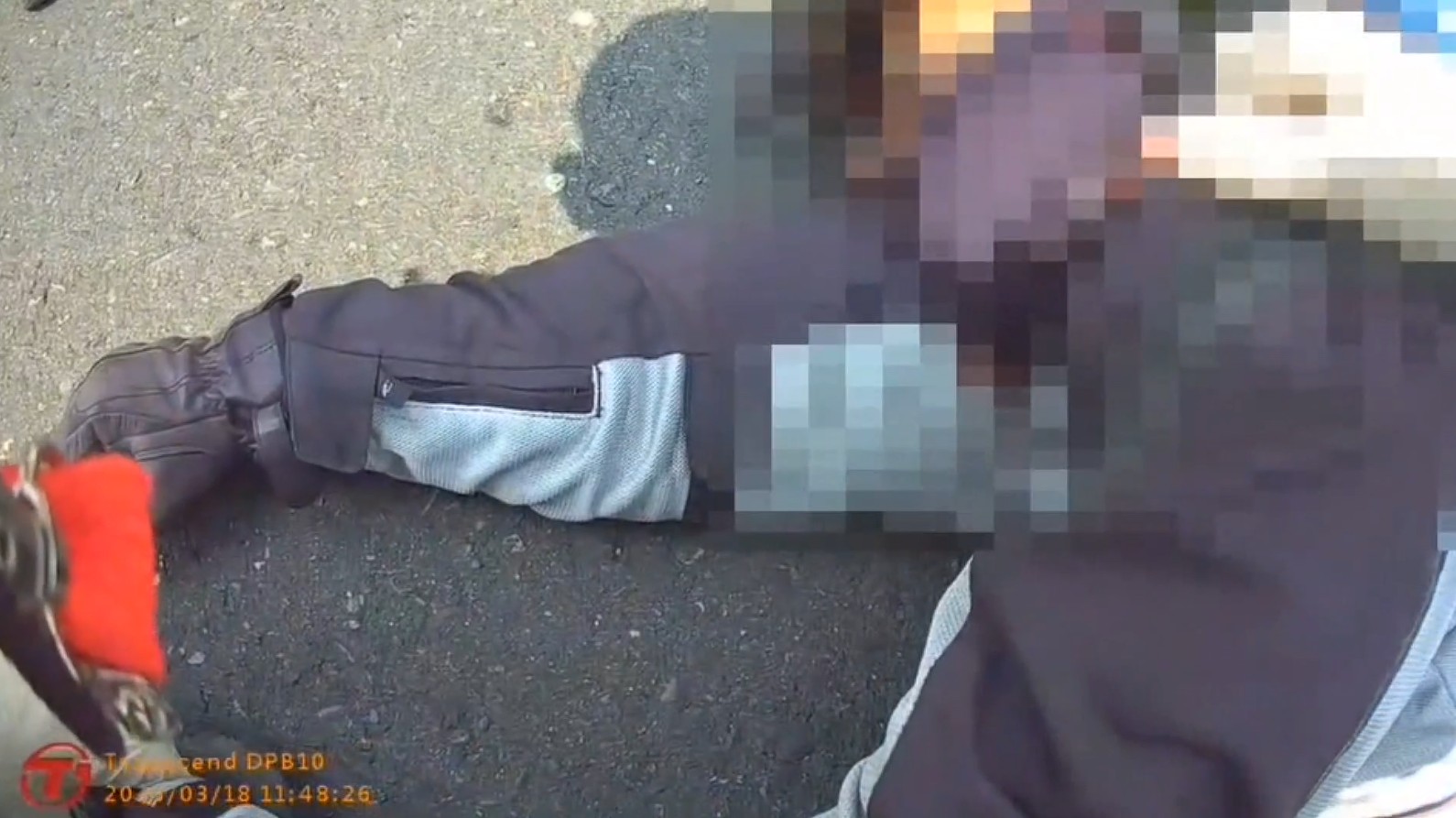 ▼騎士送醫後緊急開刀，保住性命。（圖／東森新聞）