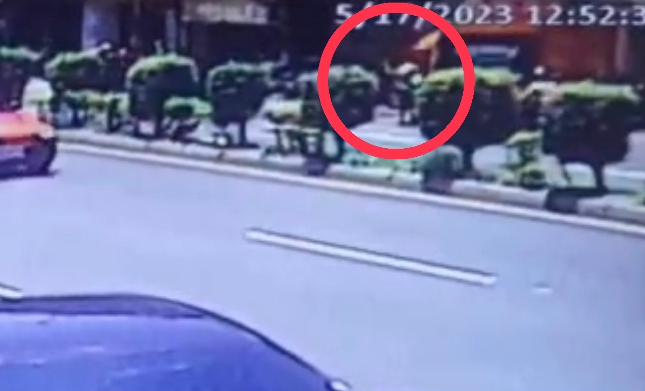 ▼張姓駕駛被撞到頭部重創，送醫不治。（圖／東森新聞）