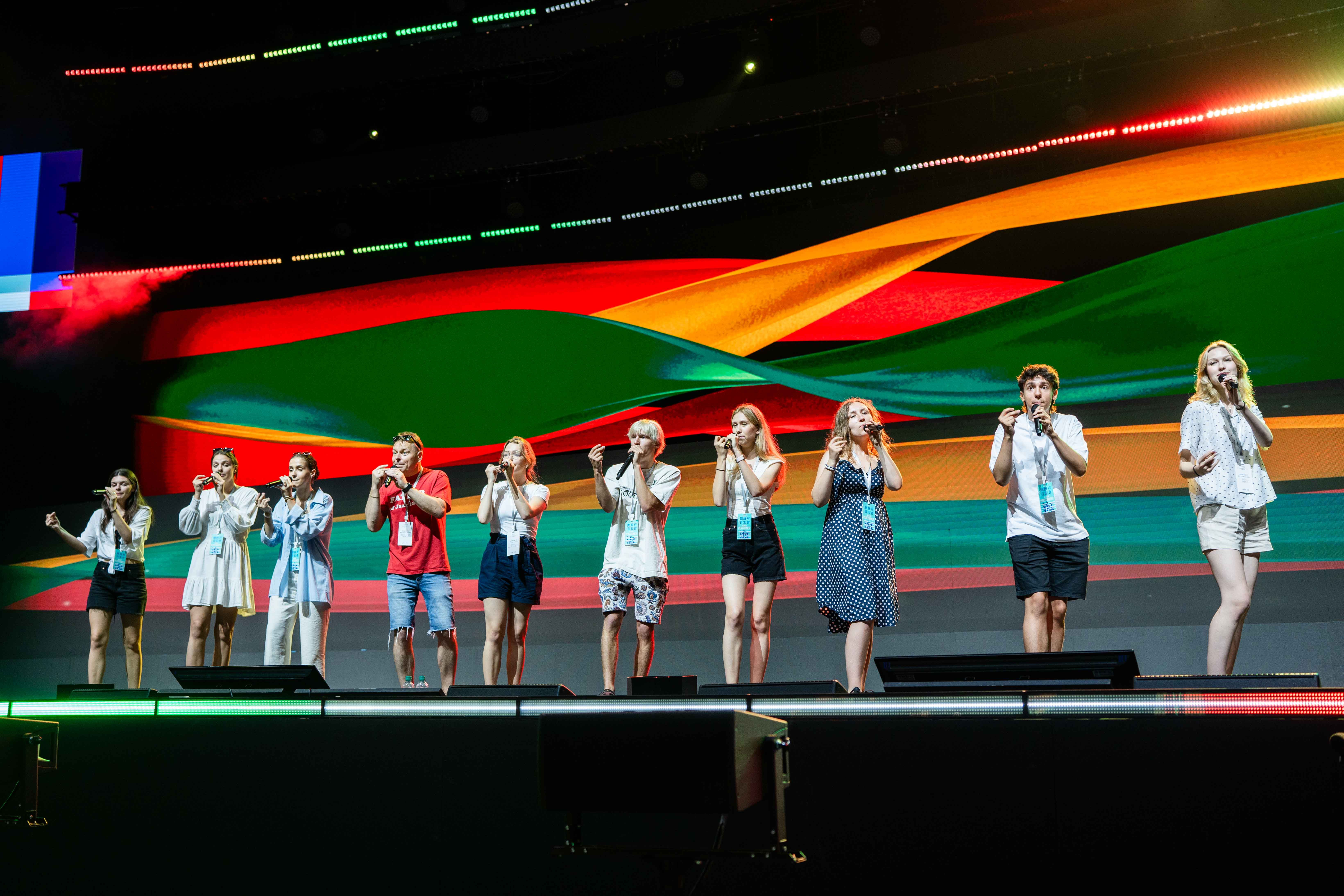 立陶宛人聲樂團Jazz Island今日中午現身高雄流行音樂中心彩排