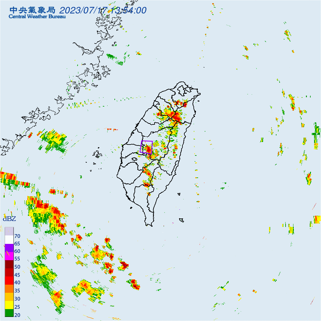 ▼氣象局發布大雷雨即時訊息（圖／翻攝自中央氣象局）