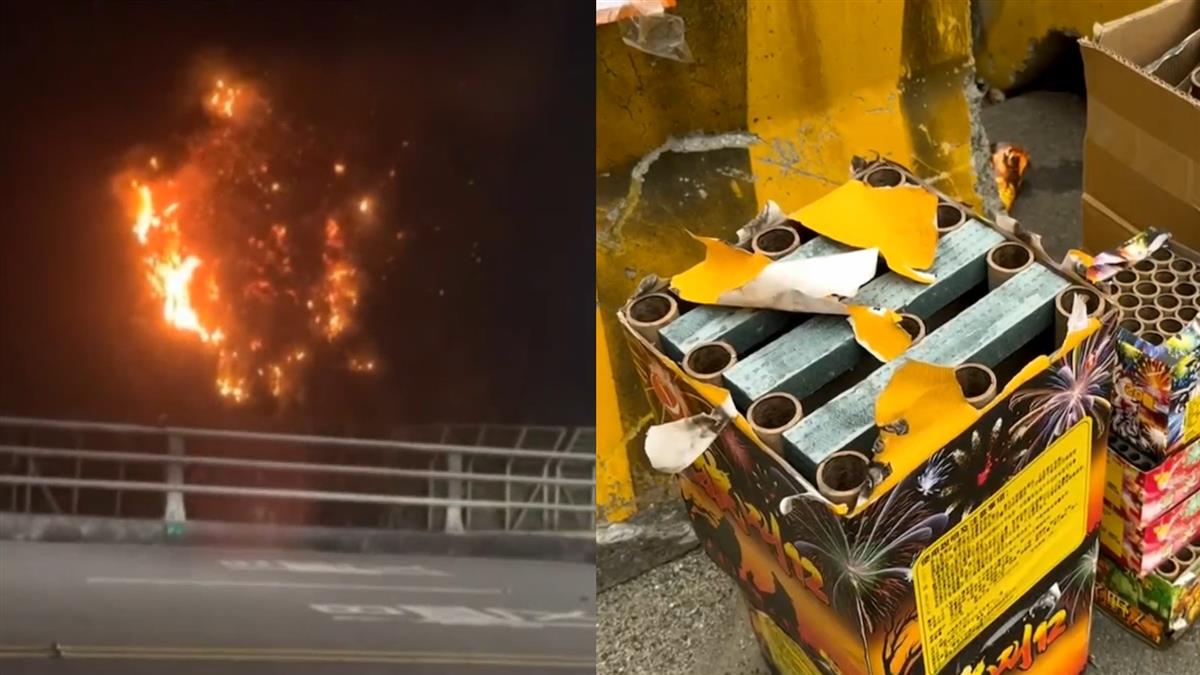 玩過火？十八王公廟旁放煙火慶跨年 山燒了人跑了