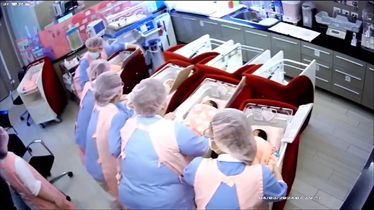 強烈搖晃站不住 醫護不敢逃！忙拉住新生兒床