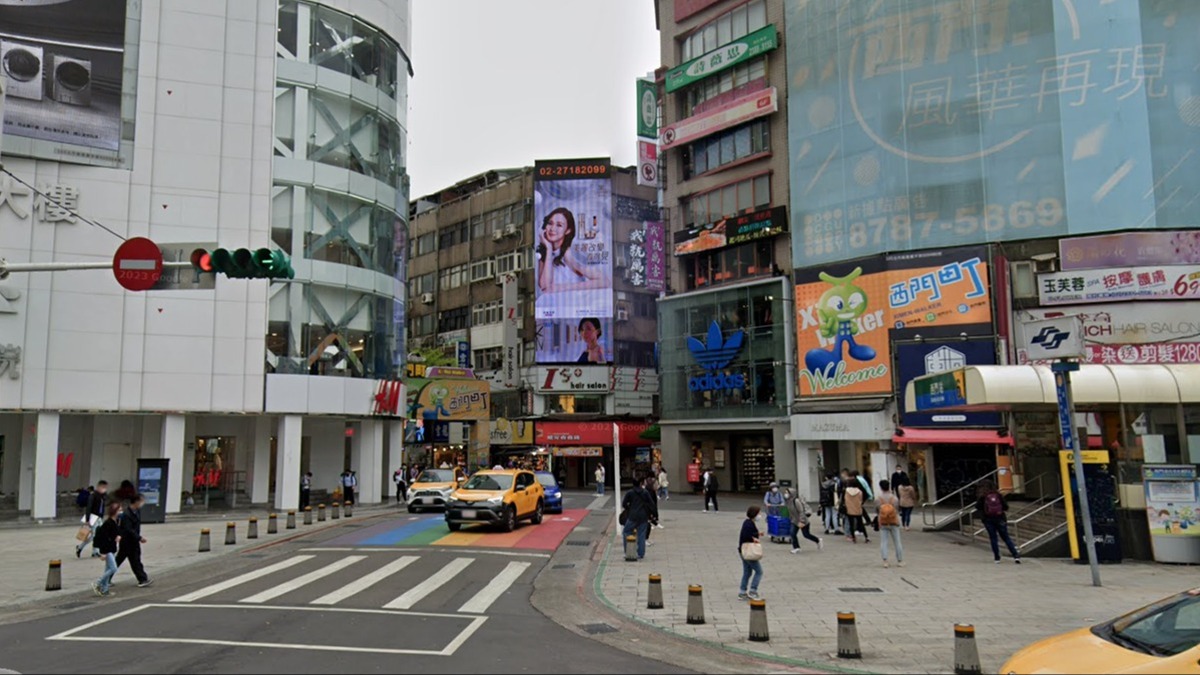 西門町爆發跟蹤案件。（圖／翻攝自Google Map）