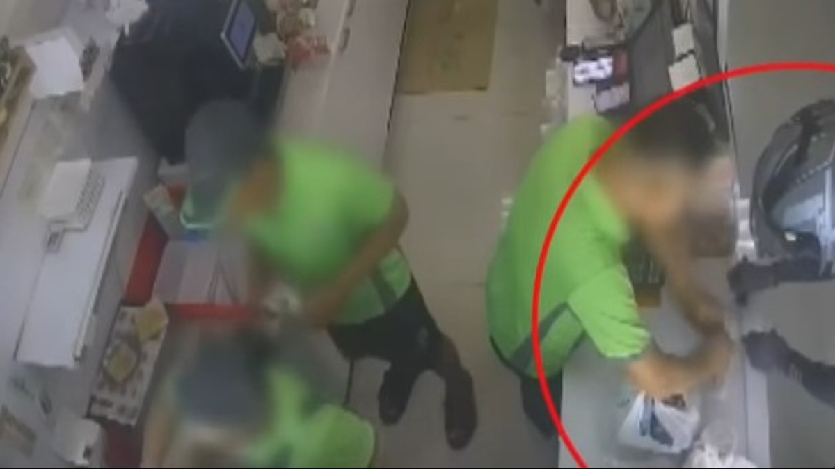 早餐店發文表示，簽收時都跟外送員說清楚，是貼著外送單的餐點，但是外送員卻多拿走餐點。（圖／東森新聞）