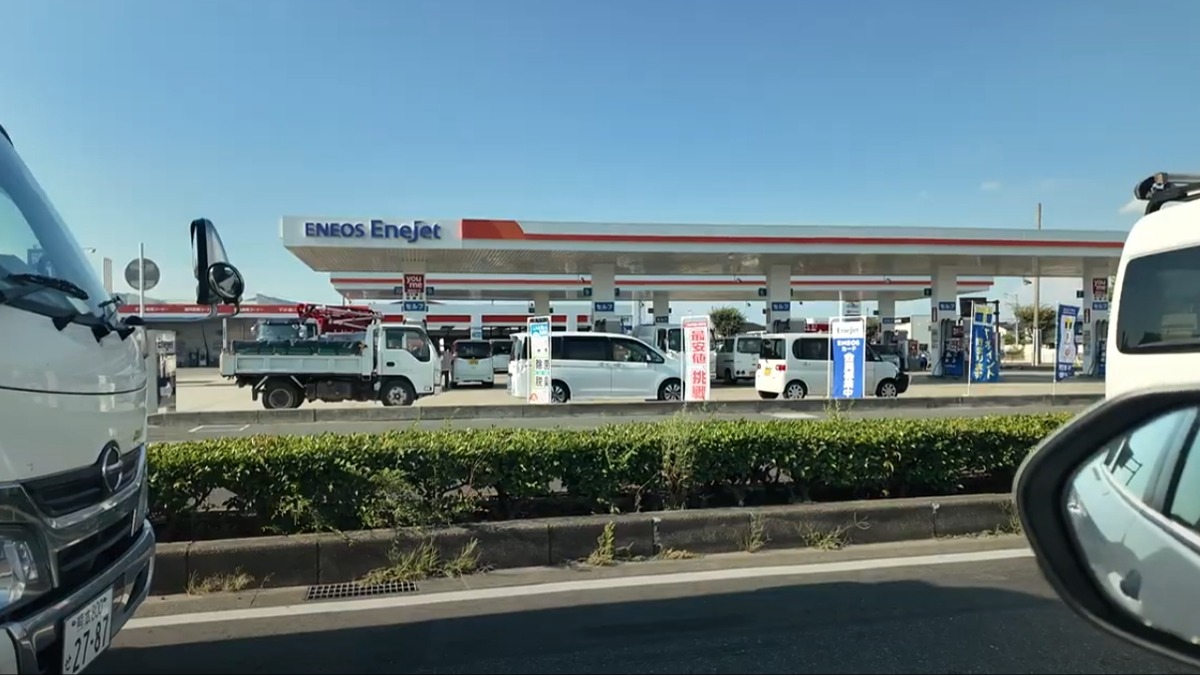 日本發生規模7.1地震，連開車的人都明顯感受到劇烈搖晃。（圖／在日台人 提供／東森新聞）