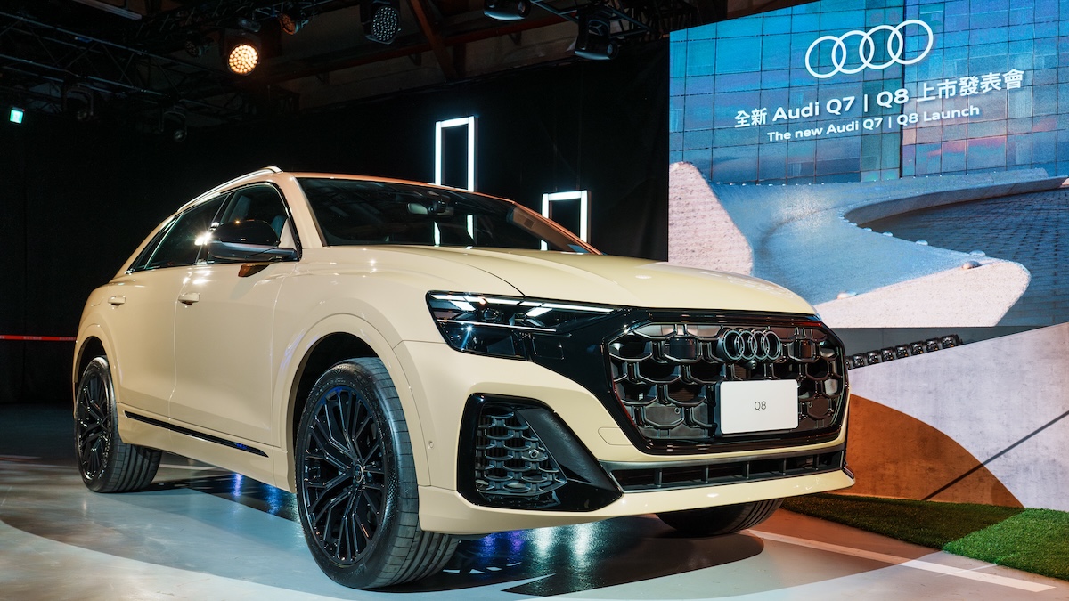 Q8 換上新的設計語彙，整體造型非常協調。（圖／林昱丞攝影）