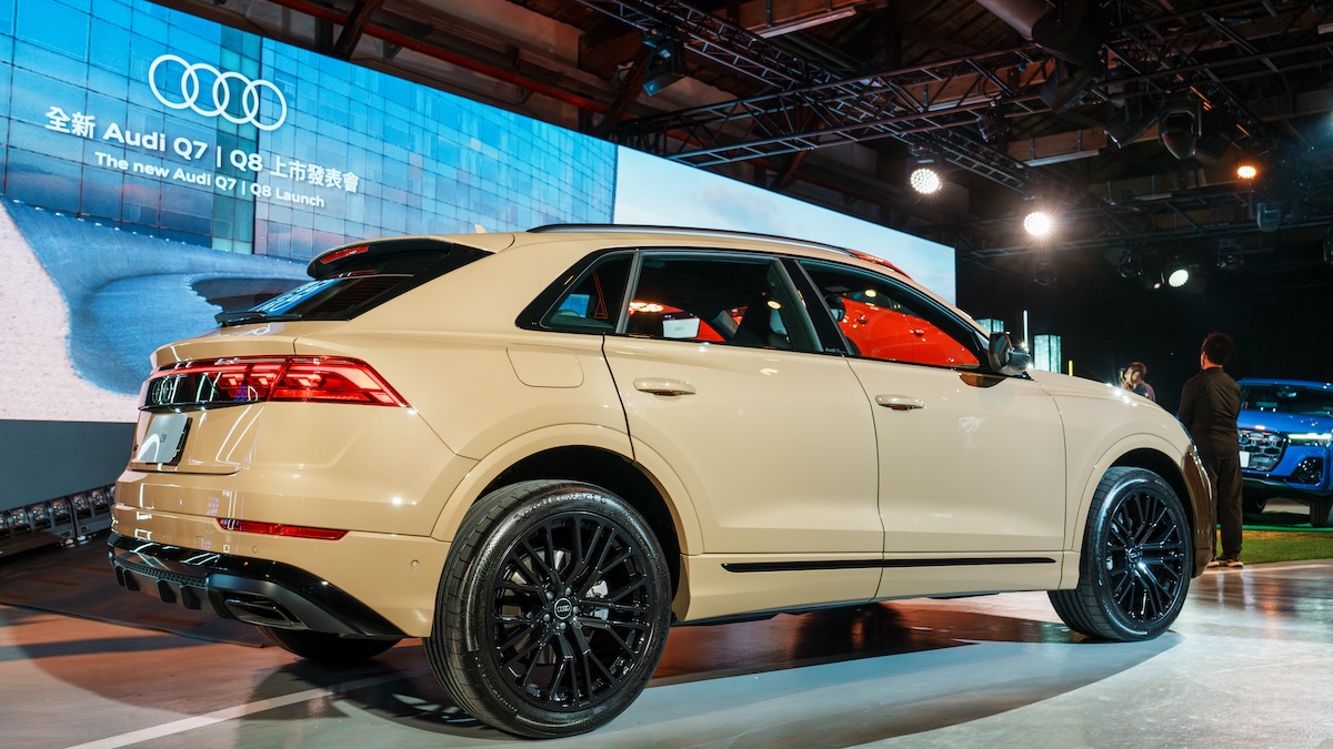 Q8 可以多加10萬元升級為運動版Black Edition車型，車身上就會有許多黑色套件。（圖／林昱丞攝影）