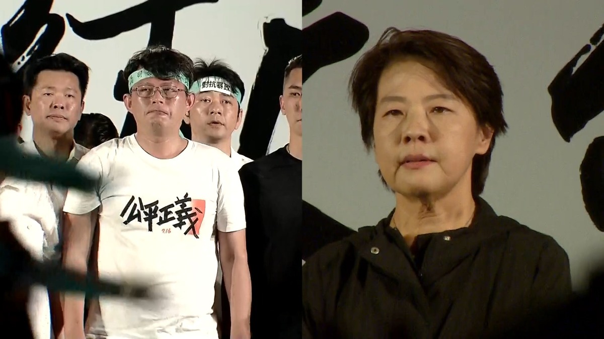 黃國昌和黃珊珊。（圖／東森新聞）