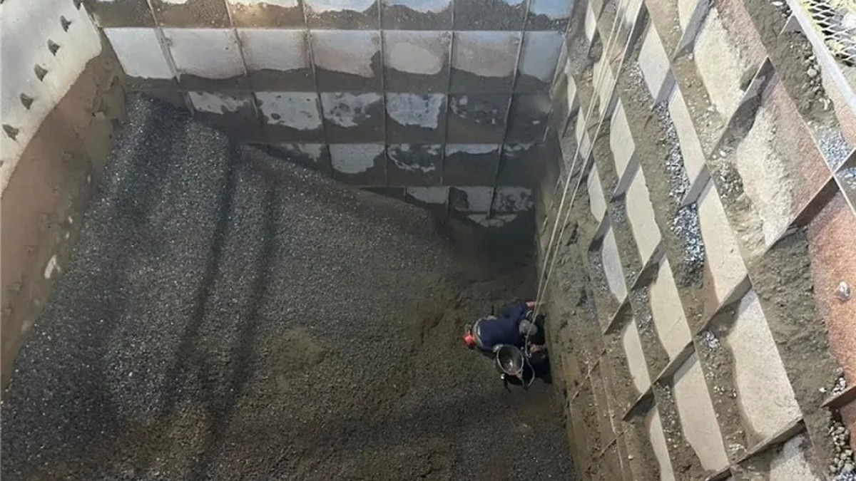 雲林今早驚傳工安意外。（圖／翻攝畫面）