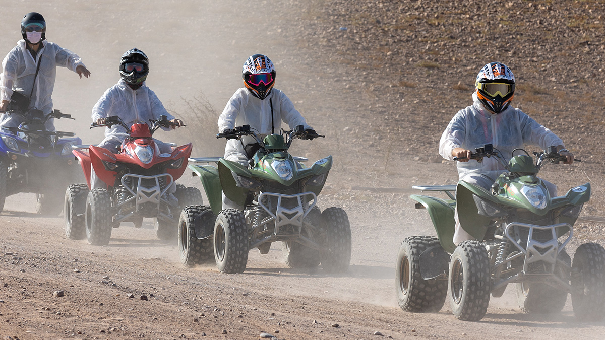 KYMCO與摩洛哥代理商Culture Moto共同舉辦的首次大型ATV活動「2024 ATV Event Morocco – Desert King」。（圖／KYMCO提供）