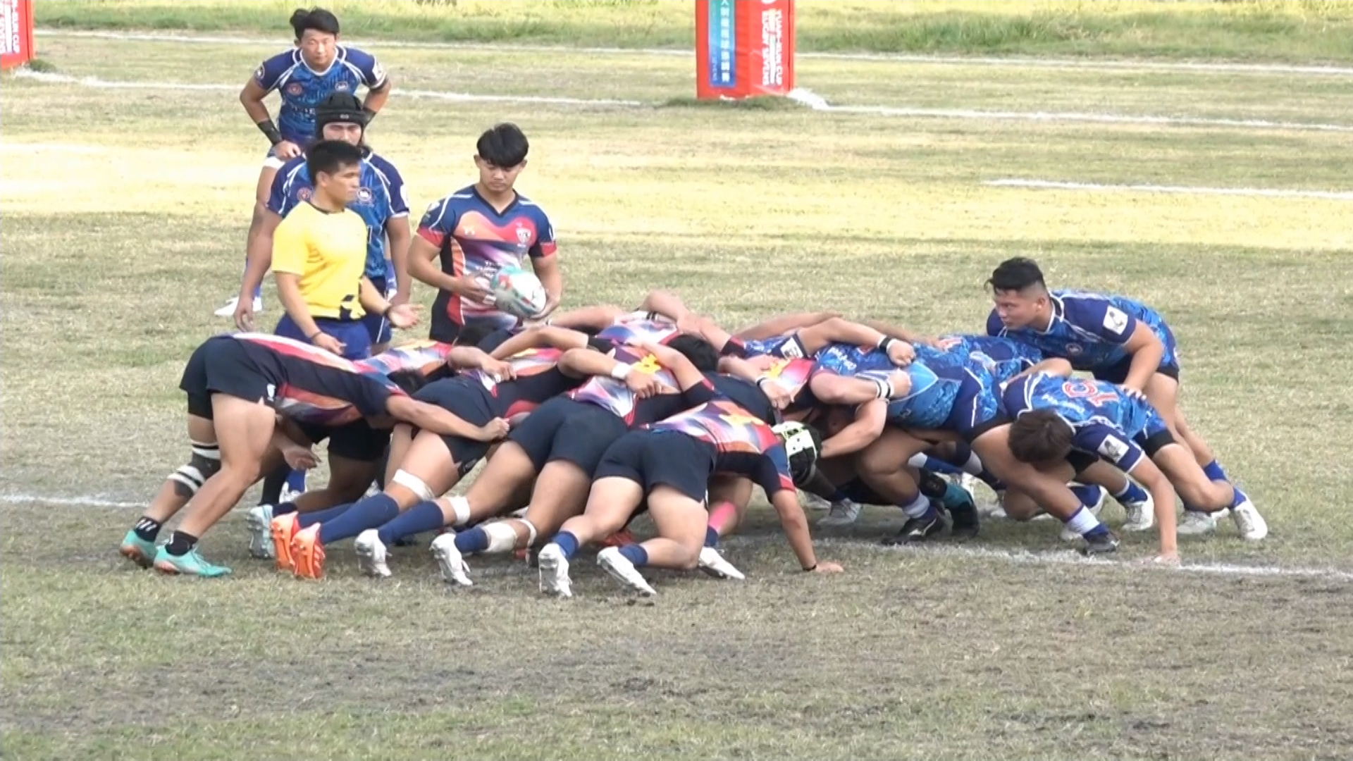 台灣橄欖球企業聯賽總決賽7號在台南市立橄欖球場舉行。（圖／東森新聞）