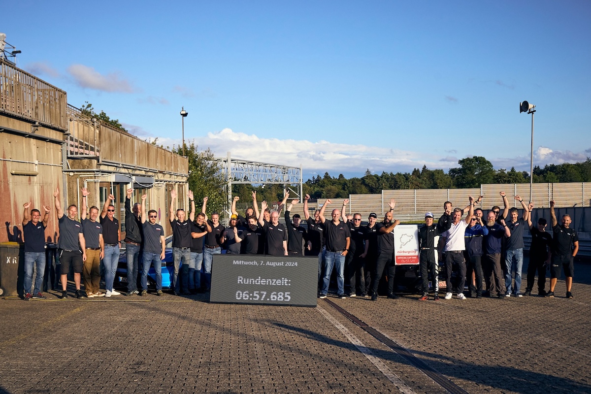 Ford Mustang GTD 的單圈成績為6分57秒685，贏過許多跑車。（圖／福特六和提供）