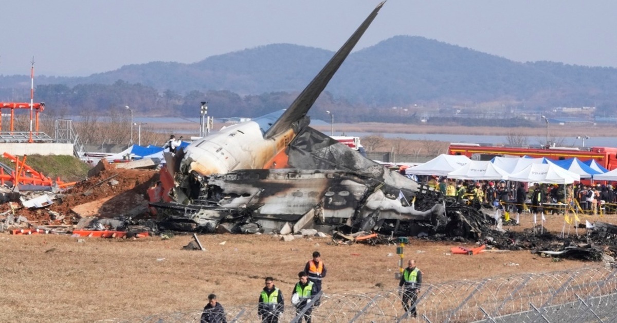 韓國濟州航空一架客機於12月29日發生事故，造成179人罹難，僅2人生還。（圖／美聯社）