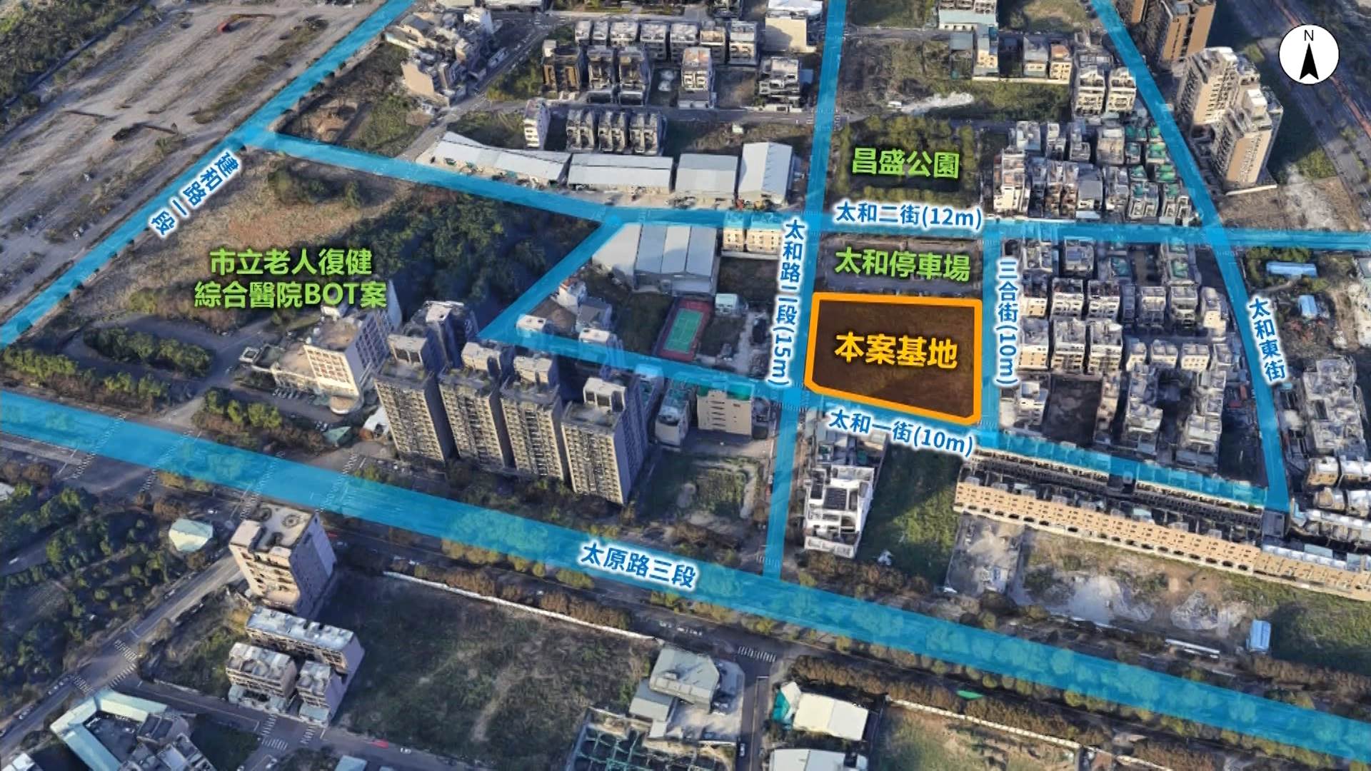 商場位於臺中市北屯區太和段，鄰近台74線快速道路，交通便利，區域發展潛力大。（圖／東森新聞）