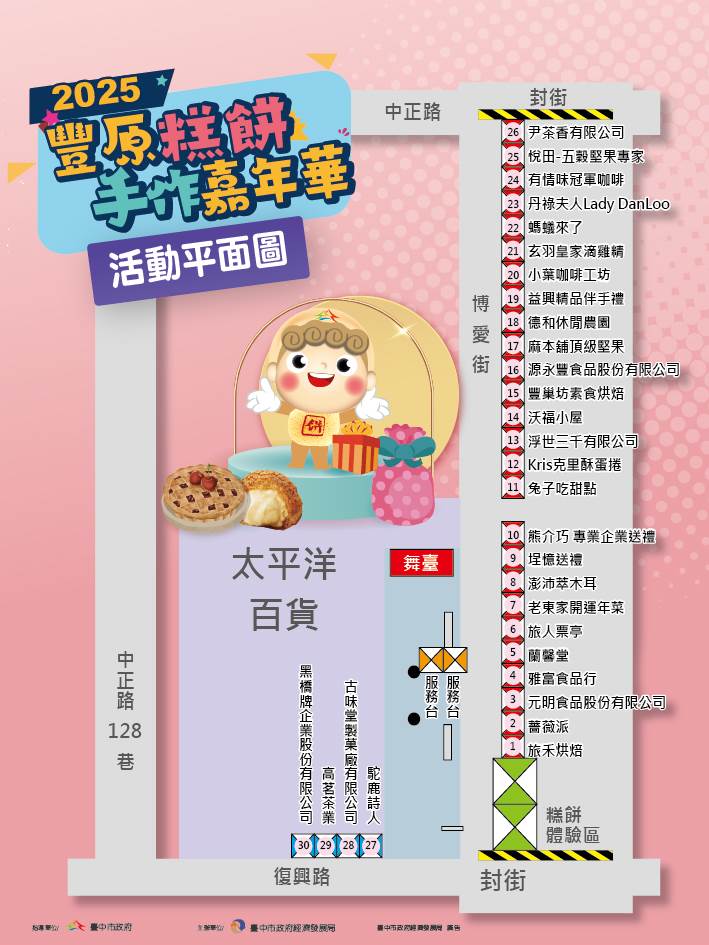 30家糕餅及伴手禮推年節優惠。（圖／臺中市政府提供）