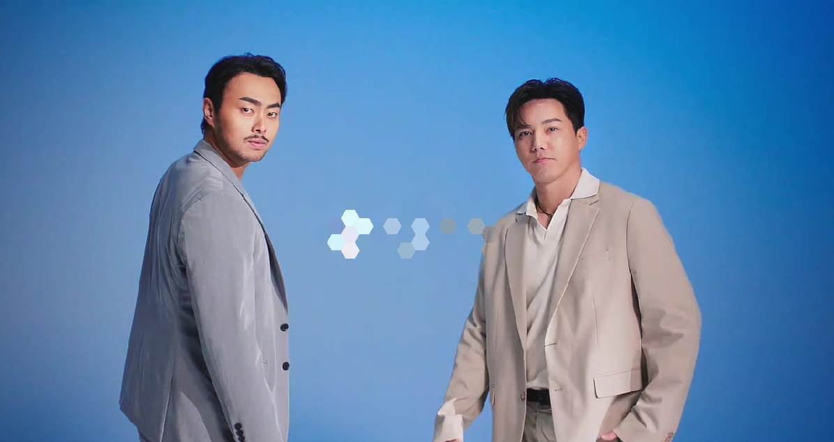 廣告中與林家正同框的郭俊麟，兩人一剛一柔的形象對比，讓畫面更加層次豐富。（圖／業者提供）