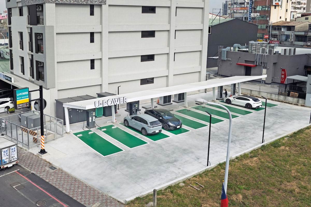 U-Power全台已有41個高速充電站營運中。圖為臺中北屯中平站。（圖／U-Power提供）